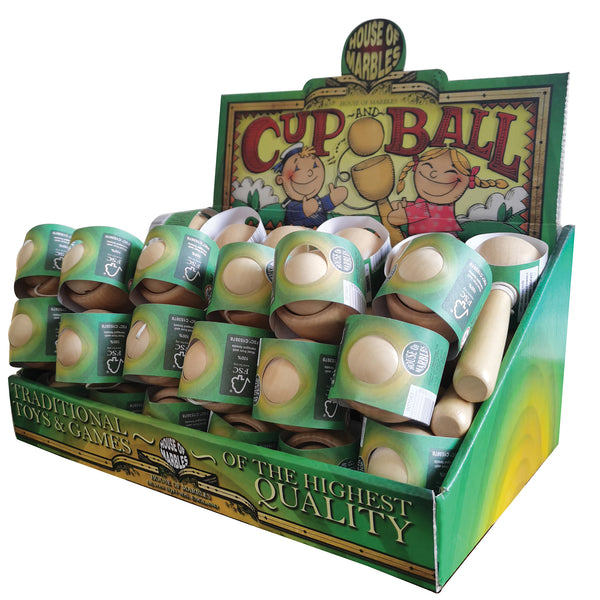 Wooden Cup and Ball Game – Dragonfly Toys