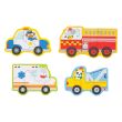 Beginner Puzzle - Rescue Vehicles 4 Puzzles In One