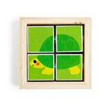 DJ1956Tournibist 9 Wooden Swivel Puzzles Pieces in Frame, Dragonfly Toys 