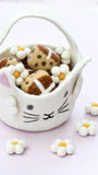 Felt Easter Egg Hunt Basket (White Bunny) Dragonfly Toys