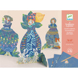 Pretty Dresses Sculpture Scratch Cards by Djeco, Dragonfly Toys