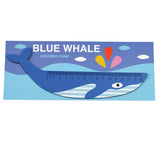 Rex London Wooden Ruler Blue Whale