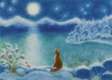 Secorell Fox in Winter Postcard