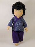 Steiner Boy Doll - Black Hair Large, Dragonfly Toys 