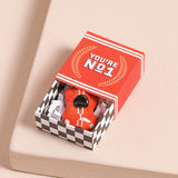 Tiny Matchbox Ceramic Racing Car Token