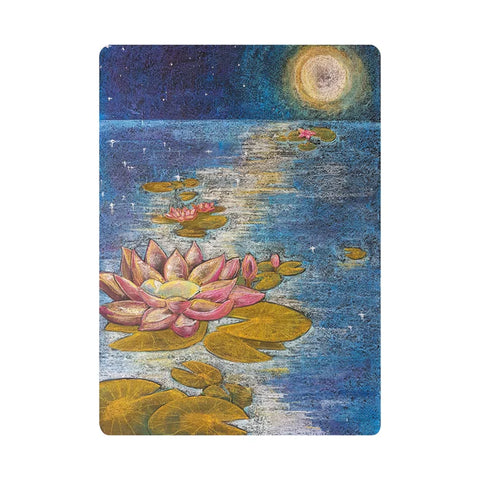 Chalkboard Art Cards Poster - Water Lily