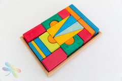 Tuscan block Small by Gluckskafer 20 Pieces, dragonfly toys