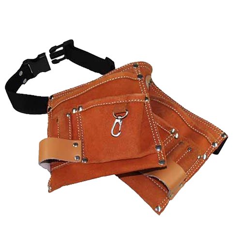 Double Sided Large Leather Tool Belt by Kids at Work – Dragonfly Toys