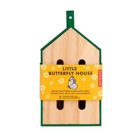 Kikkerland Great Outdoors - Wooden Butterfly House, Dragon fly Toys 