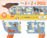 The A to Z of Dogs - A very long puzzle 58 Pieces, Dragonfly Toys 