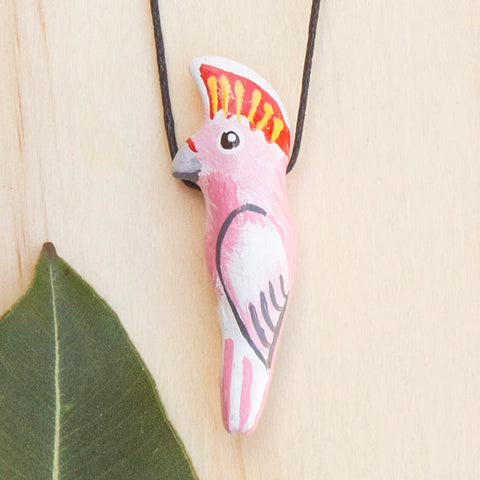 Songbird Whistle Necklaces - Major Mitchell Cockatoo