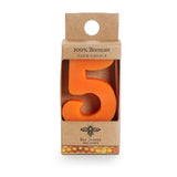 Beeswax Birthday Number Cake Candles