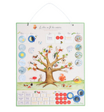 Seasons Magnetic Calendar Le Jardin by Moulin Roty, dragonfly toys