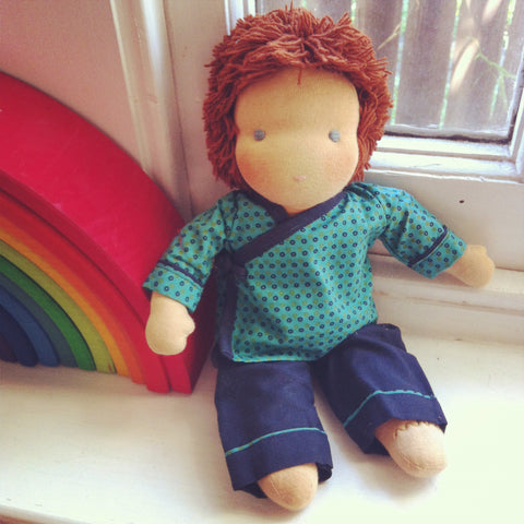 Small Steiner Doll- Boy with Brown Hair