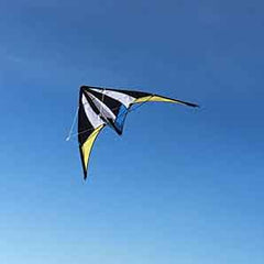 Stunt kite blue white and black